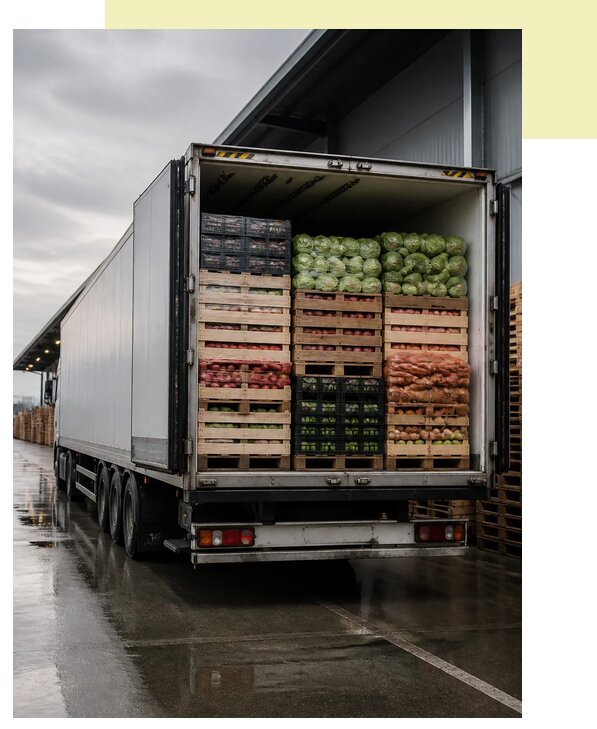 Перевозка плодоовощной продукции в Соликамск по цене от 5153 р. | Агросервис-Слк