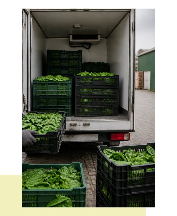 Перевозка шпината в Соликамск с сохранением свежести продукции